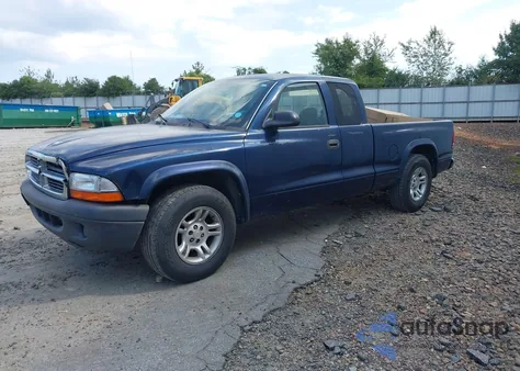 2004 Dodge Dakota из США, поврежденный, VIN 1D7GL12K94S646860